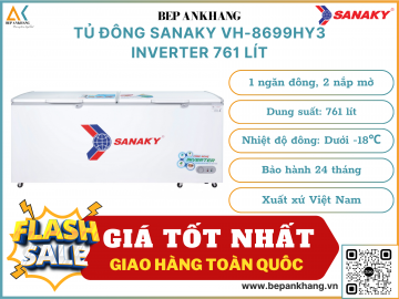 Tủ đông Sanaky VH-8699HY3 Inverter 761 lít
